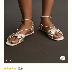 Anthropologie white sandals
